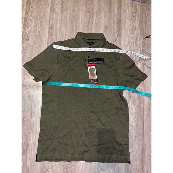 Banana Republic- LUXURY-TOUCH POLO / M / Olive Green / NWT - Picture 5 of 8